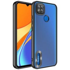 Xiaomi Redmi 9C Kılıf Kamera Korumalı Logo Gösteren  Omega Kapak Kılıf