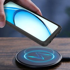 Oppo A60 Kılıf Esnek TPU Oyuklu Arka Yüzey Tasarımlı Etnik Silikon Kapak