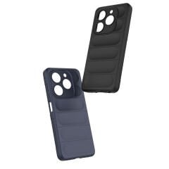 Tecno Spark 20 Kılıf Esnek TPU Oyuklu Arka Yüzey Tasarımlı Etnik Silikon Kapak