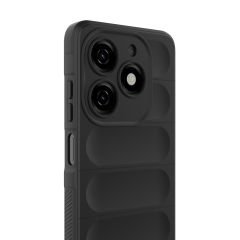 Tecno Spark 20 Kılıf Esnek TPU Oyuklu Arka Yüzey Tasarımlı Etnik Silikon Kapak