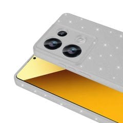 Xiaomi Redmi Note 13 Pro 4G Kılıf Kamera Korumalı Simli Lüks Koton Kapak