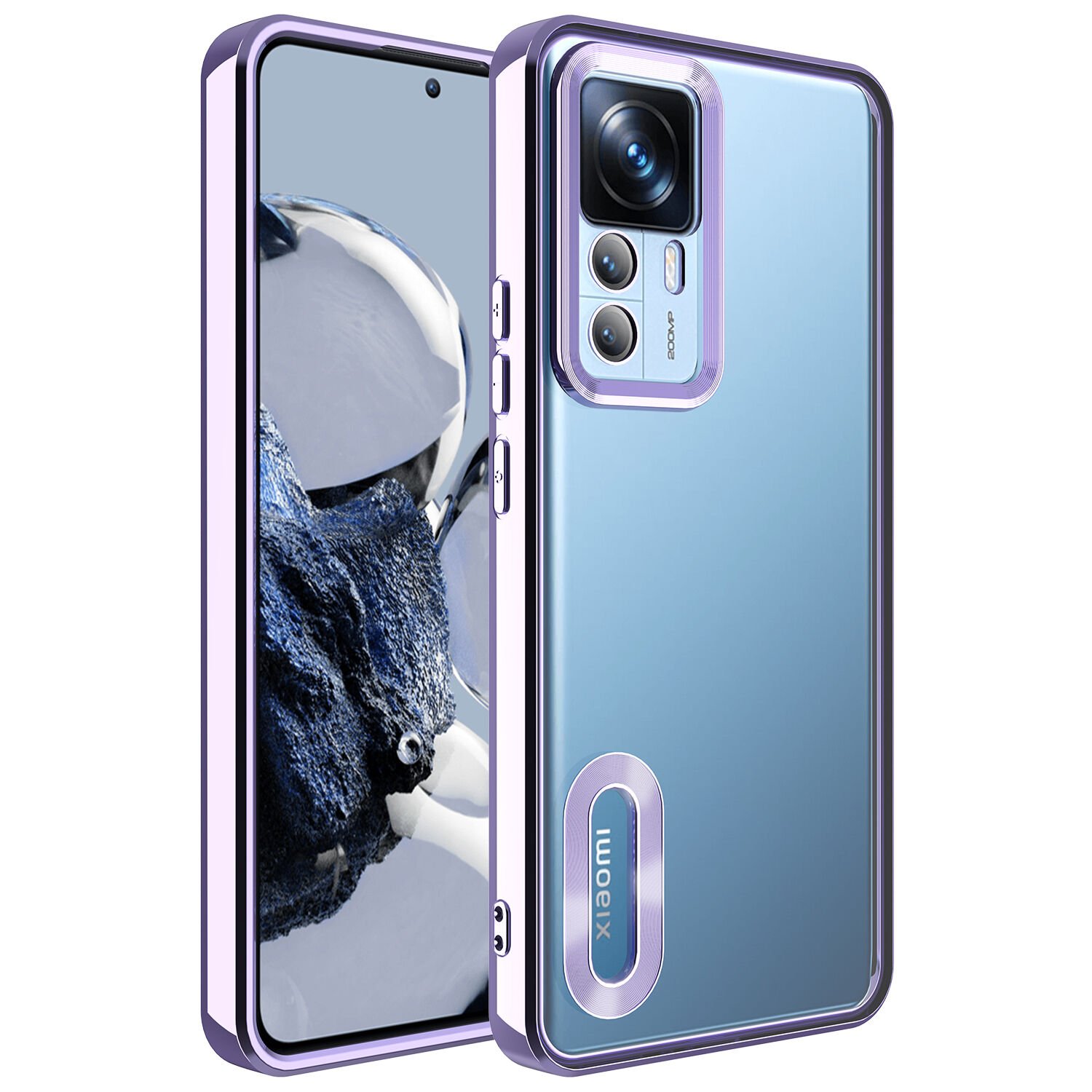 Xiaomi Mi 12T Pro Kılıf Kamera Korumalı Logo Gösteren Omega Kapak