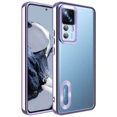 Xiaomi Mi 12T Pro Kılıf Kamera Korumalı Logo Gösteren Omega Kapak