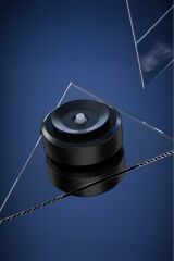 X8Q Siyah Çift Taraflı Manyetik Adsorpsiyon Vakumlu Kompakt Araç Telefonu Tutucu