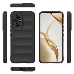 Honor 200 Kılıf Esnek TPU Oyuklu Arka Yüzey Tasarımlı Etnik Silikon Kapak