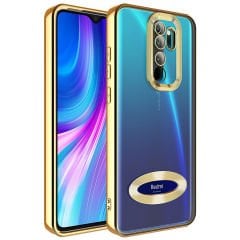 Xiaomi Redmi Note 8 Pro Kılıf Kamera Korumalı Logo Gösteren Omega Kapak