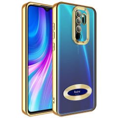 Xiaomi Redmi Note 8 Pro Kılıf Kamera Korumalı Logo Gösteren Omega Kapak