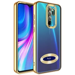 Xiaomi Redmi Note 8 Pro Kılıf Kamera Korumalı Logo Gösteren Omega Kapak
