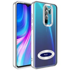 Xiaomi Redmi Note 8 Pro Kılıf Kamera Korumalı Logo Gösteren Omega Kapak