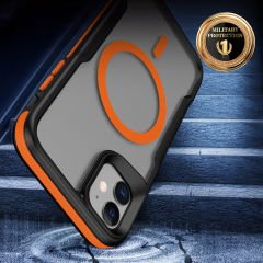 iPhone 12 Kılıf Magsafe Şarj Özellikli Renkli Kenar Airbag Şeritli Lamer Kapak