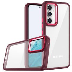 Samsung Galaxy A34 Kılıf Kamera Çıkıntılı Arkası Şeffaf Köşeleri Parlak Renkli Işlemeli Flora Kapak