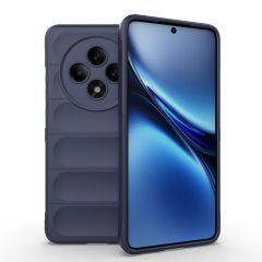 Oppo Reno 11FS Kılıf Esnek TPU Oyuklu Arka Yüzey Tasarımlı Etnik Silikon Kapak Siyah