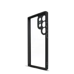 Samsung Galaxy S24 Ultra Kılıf Kamera Korumalı Şeffaf Arka Yüzey New Roll Kapak