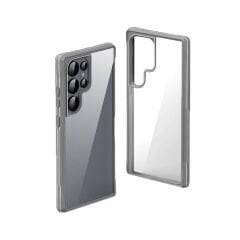 Samsung Galaxy S24 Ultra Kılıf Şeffaf Sert PC Arka Yüzey Tasarımlı Edo Kapak