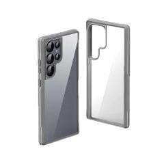 Samsung Galaxy S24 Ultra Kılıf Şeffaf Sert PC Arka Yüzey Tasarımlı Edo Kapak