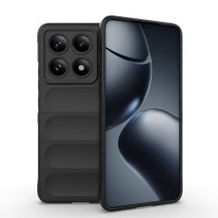 Xiaomi 14T Pro Kılıf Esnek TPU Oyuklu Arka Yüzey Tasarımlı Etnik Silikon Kapak