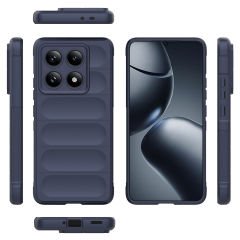 Xiaomi 14T Pro Kılıf Esnek TPU Oyuklu Arka Yüzey Tasarımlı Etnik Silikon Kapak