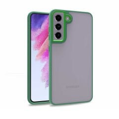 Samsung Galaxy S21 FE Kılıf Kamera Çıkıntılı Arkası Şeffaf Köşeleri Parlak Renkli Işlemeli Flora Kapak