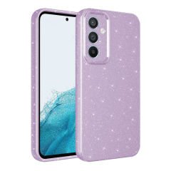 Samsung Galaxy A35 Kılıf Kamera Korumalı Simli Lüks Koton Kapak