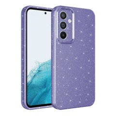 Samsung Galaxy A35 Kılıf Kamera Korumalı Simli Lüks Koton Kapak
