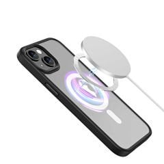 iPhone 14 Kılıf Wireless Şarj Özellikli Hibrit Magsafe Kapak