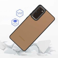 Samsung Galaxy S20 FE Kılıf Kamera Çıkıntılı Arkası Şeffaf Köşeleri Parlak Renkli Işlemeli Flora Kapak Mavi