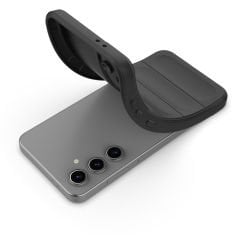 Samsung Galaxy S24 FE Kılıf Esnek TPU Oyuklu Arka Yüzey Tasarımlı Etnik Silikon Kapak