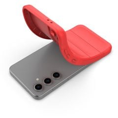 Samsung Galaxy S24 FE Kılıf Esnek TPU Oyuklu Arka Yüzey Tasarımlı Etnik Silikon Kapak