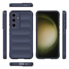 Samsung Galaxy S24 FE Kılıf Esnek TPU Oyuklu Arka Yüzey Tasarımlı Etnik Silikon Kapak