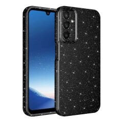 Samsung Galaxy A25 Kılıf Kamera Korumalı Simli Lüks Koton Kapak