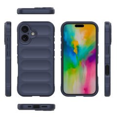 iPhone 16 Kılıf Esnek TPU Oyuklu Arka Yüzey Tasarımlı Etnik Silikon Kapak