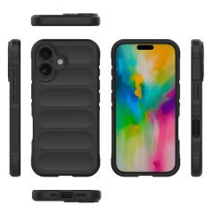 iPhone 16 Kılıf Esnek TPU Oyuklu Arka Yüzey Tasarımlı Etnik Silikon Kapak