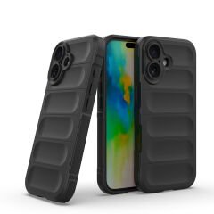 iPhone 16 Kılıf Esnek TPU Oyuklu Arka Yüzey Tasarımlı Etnik Silikon Kapak
