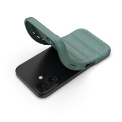 iPhone 16 Kılıf Esnek TPU Oyuklu Arka Yüzey Tasarımlı Etnik Silikon Kapak