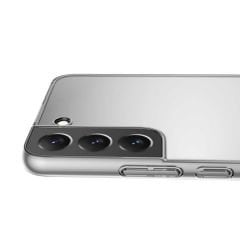 Samsung Galaxy S22 Kılıf Ultra İnce Sert Kamera Çıkıntılı Şeffaf Vonn Kapak