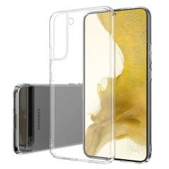 Samsung Galaxy S22 Kılıf Ultra İnce Sert Kamera Çıkıntılı Şeffaf Vonn Kapak