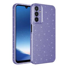 Samsung Galaxy A15 Kılıf Kamera Korumalı Simli Lüks Koton Kapak
