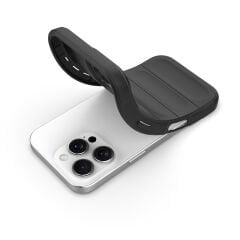 iPhone 16 Pro Max Kılıf Esnek TPU Oyuklu Arka Yüzey Tasarımlı Etnik Silikon Kapak