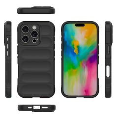 iPhone 16 Pro Max Kılıf Esnek TPU Oyuklu Arka Yüzey Tasarımlı Etnik Silikon Kapak