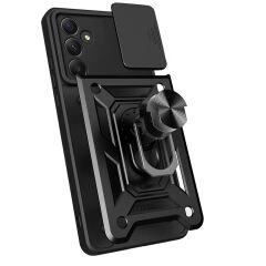 Samsung Galaxy A55 Tank Kılıf Magnetik Standlı Kamera Korumalı Sürgülü Vega Kapak