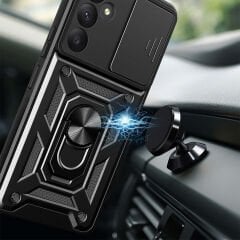 Samsung Galaxy A55 Tank Kılıf Magnetik Standlı Kamera Korumalı Sürgülü Vega Kapak