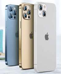 iPhone 13 Pro Max CL-04 Kamera Lens Koruyucu Gümüş