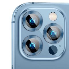 iPhone 13 Pro Max CL-04 Kamera Lens Koruyucu Gümüş