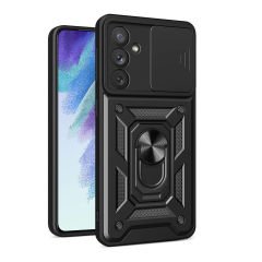Samsung Galaxy A54 Tank Kılıf Magnetik Standlı Kamera Korumalı Sürgülü Vega Kapak