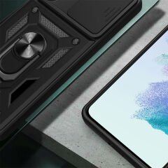 Samsung Galaxy A54 Tank Kılıf Magnetik Standlı Kamera Korumalı Sürgülü Vega Kapak