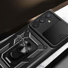 Samsung Galaxy A54 Tank Kılıf Magnetik Standlı Kamera Korumalı Sürgülü Vega Kapak