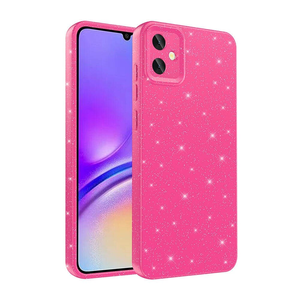 Samsung Galaxy A05 Kılıf Kamera Korumalı Simli Lüks Koton Kapak