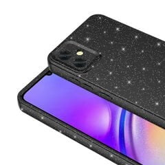 Samsung Galaxy A05 Kılıf Kamera Korumalı Simli Lüks Koton Kapak