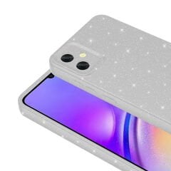 Samsung Galaxy A05 Kılıf Kamera Korumalı Simli Lüks Koton Kapak