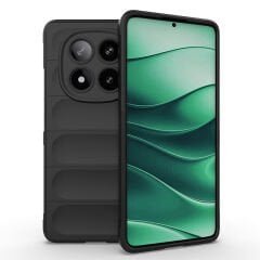 Xiaomi Redmi Note 14 Pro 4G Kılıf Esnek TPU Oyuklu Arka Yüzey Tasarımlı Etnik Silikon Kapak